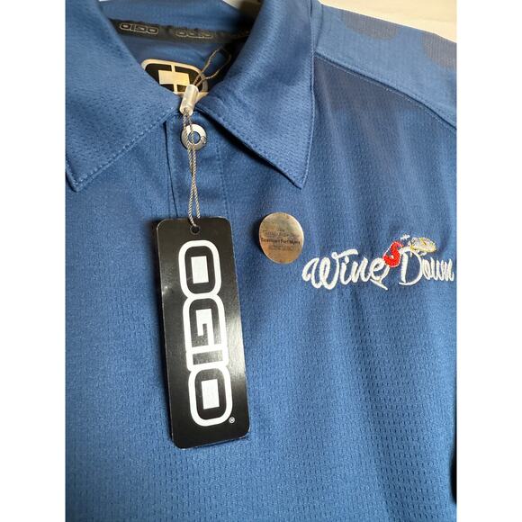 OGIO Men’s L Blue Polo New w/ Tags Golf Performance Shirt - Picture 4 of 7